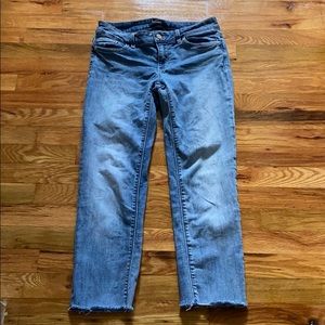 3 for 12 | White House black market raw hem skinny jeans size 4R slim